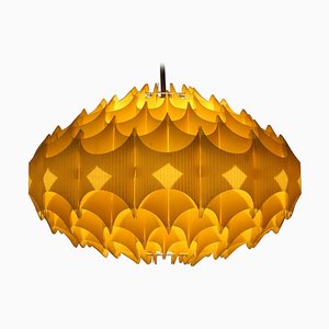 Big Danish Plastic Honeycomb Pendant by Le Klint, 1970s