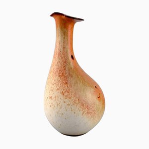 Swedish Glazed Ceramic Vase by Gethen Holm, 1986