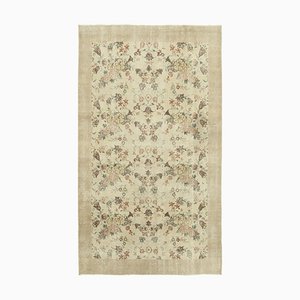 Vintage Turkish Beige Area Rug