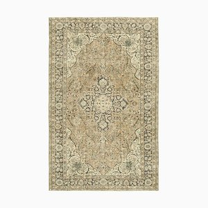 Vintage Turkish Beige Area Rug