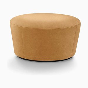 Pouf Naïve D720 in pelle color cognac vintage di etc.etc. per Emko