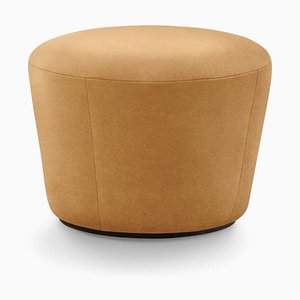 Pouf Naïve D520 in pelle color cognac vintage di etc.etc. per Emko
