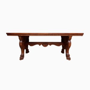 Italian Neo-Renaissance Desk in Walnut, 19th Century