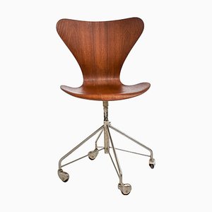 Chaise de Bureau Modèle 3117 par Arne Jacobsen pour Fritz Hansen