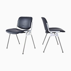 Italian Modern DSC 106 Stackable Chairs by Giancarlo Piretti for Castelli, Set of 2