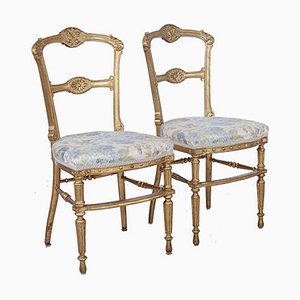 Set of Gilt Chairs, 1800s