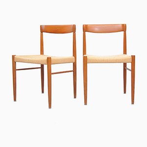 Set of Teak Chairs by H. W. Klein for Bramin