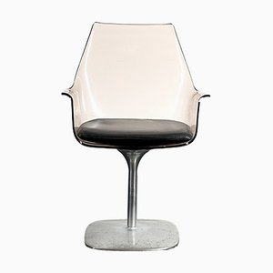 Vintage Champagner Stuhl aus Acrylglas, 1970er