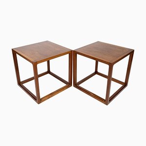 Tavolini in teak di Johannes Andersen per CFC Silkeborg, anni '60, set di 2