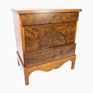 Antique Dresser of Mahogany with Inlaid Wood, 1840s