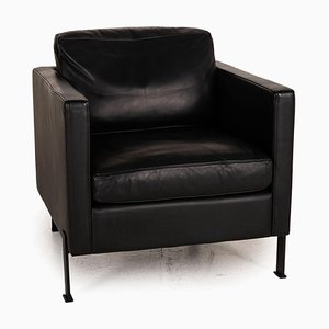 DS 118 Black Leather Armchair from de Sede