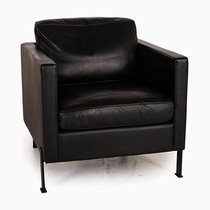 Poltrona DS 118 in pelle nera di de Sede
