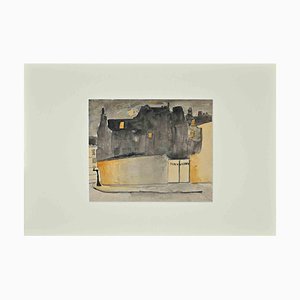 Unknown, Paris by Night, Original Watercolour, 1960s