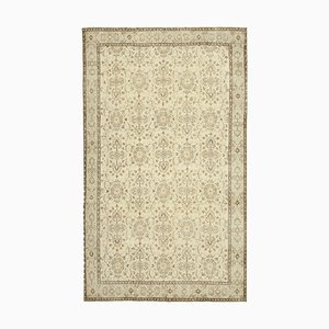 Beige Turkish Vintage Area Rug