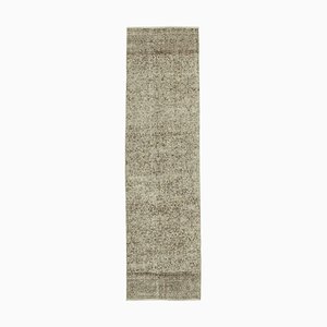 Beige Overdyed Runner Rug