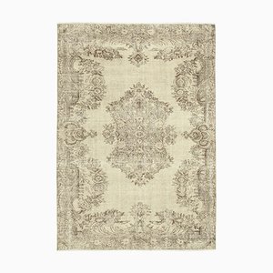 Vintage Turkish Beige Area Rug