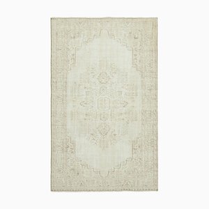 Vintage Turkish Beige Area Rug