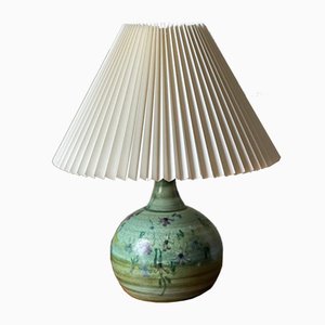 Handmade Danish Ceramic Table Lamp, 1960s