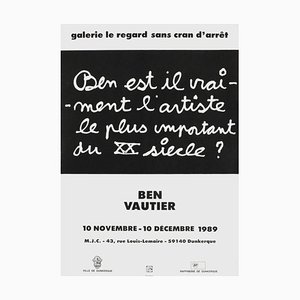 Expo 89: Galerie Le Regard Dunkerque par Ben Vautier