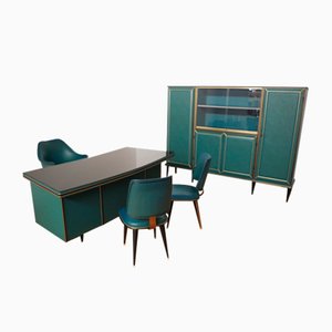 Office Desk by Umberto Mascagnis, 1950s, Set of 5