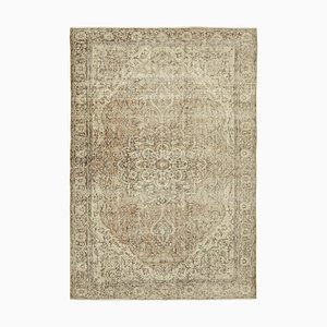 Beige Turkish Vintage Area Rug