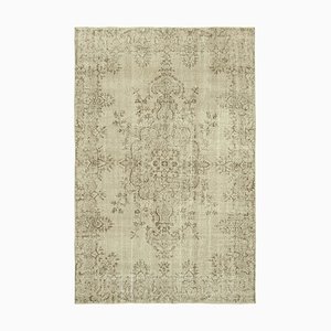 Beige Turkish Vintage Area Rug