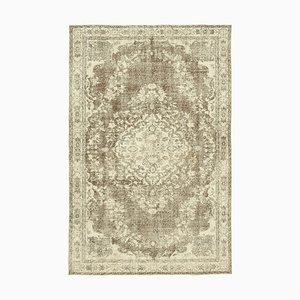 Beige Turkish Vintage Area Rug