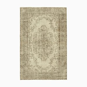 Beige Turkish Vintage Area Rug