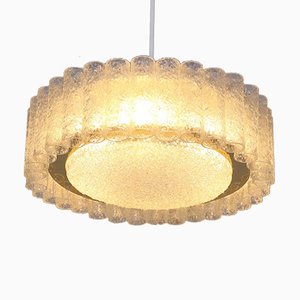 Deckenlampe aus geblasenem Glas von Doria