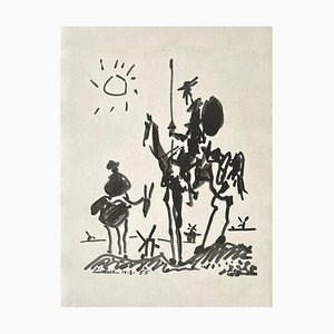 Don Quichotte, Pablo Picasso, Fotolitografía, 1955