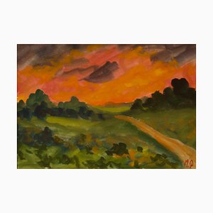Sunset in the Country, inizio XX secolo, opera impressionista, Michael Quirke, 2000