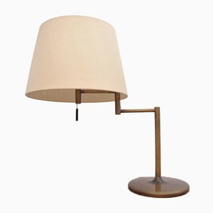 Brass Table Lamp with Swivel Arm, Germany