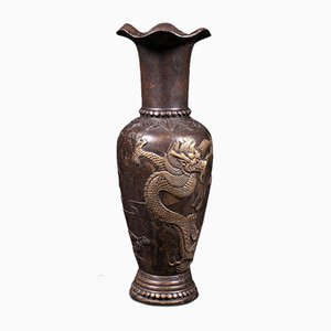 Vaso antico vittoriano in bronzo, Cina, 1900