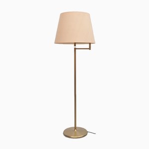 Brass Floor Lamp with Swivel Arm, Germany