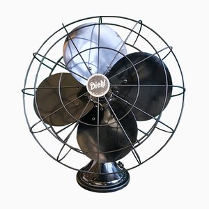 Large Vintage Oscillating Table Fan from Diehl, USA, 1930s