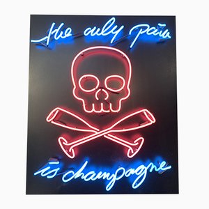 Champagne Neon Lamp by Maximilian Wiedemann, 2015