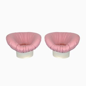 Pink Korkus Armchairs by Lennart Bender for Ulferts Ab, 1968, Set of 2