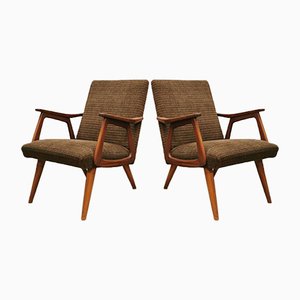 Vintage Dutch Lounge Chairs by Louis Van Teeffelen for Wébé, Set of 2