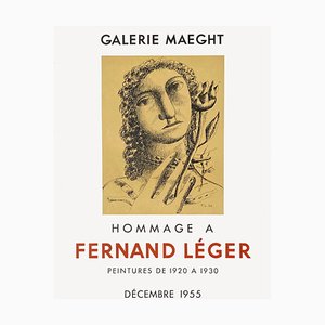Affiche Expo 55 Galerie Maeght par Fernand Léger