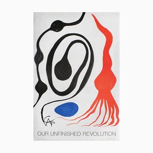 Póster de la Expo 76 Our Unfinished Revolution de Alexandre Calder