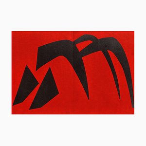 DLM113 Stabile Noir Sur Rouge by Alexandre Calder