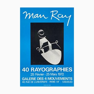 Póster Expo 72 Galerie des 4 Mouvements 40 rayographies de Man Ray