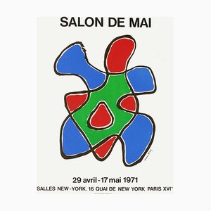 Affiche Salon De Mai Expo 71 par Man Ray