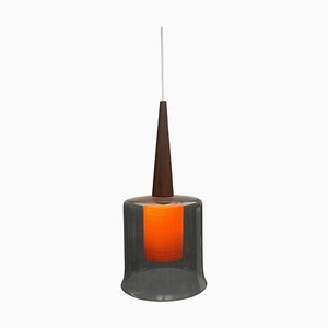Mid-Century Orange Scandinavian Hanging Lamp