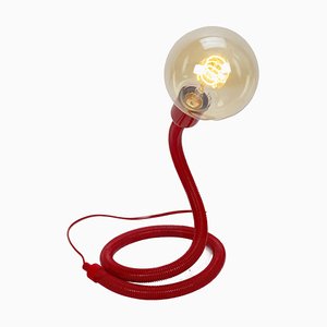 Red Flexible Spring Lamp with LED Bulb