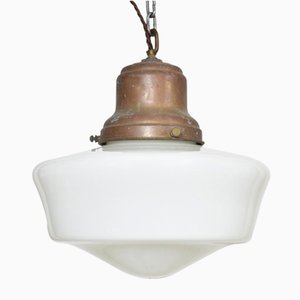 Antique Church Opaline Pendant Light