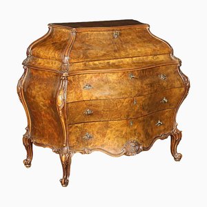 Vintage Walnut Baroque-Style Dresser