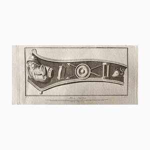 Ancient Roman Ornament, Original Lithograph, Late 18th Century