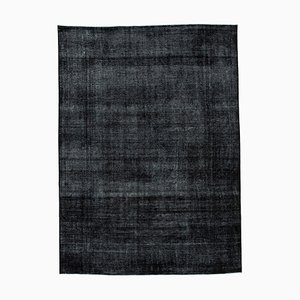 Black Overdyed Large Area Rug