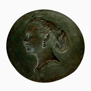 Napoleon III Tondo in Bronze